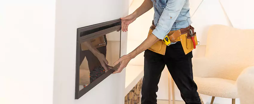 Metal Fireplace Installation in University Place, Washington