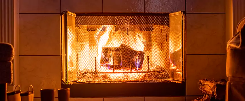 Mendota Hearth Landscape Fireplace Installation in University Place, Washington