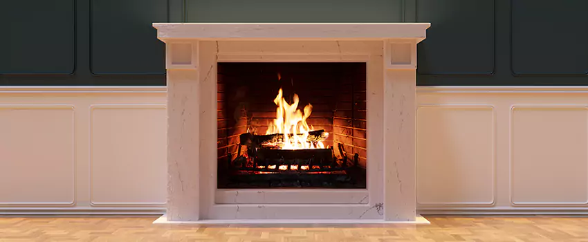 Open Flame Wood-Burning Fireplace Installation Services in University Place, Washington