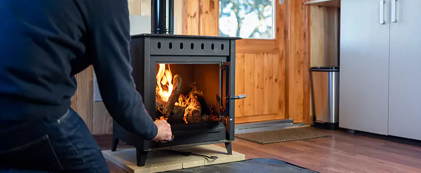 Open Hearth Wood Fireplace Installation in University Place, WA