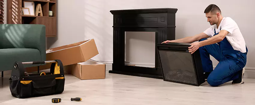 Old Rusted Metal Fireplace Repair And Replacement in University Place, WA